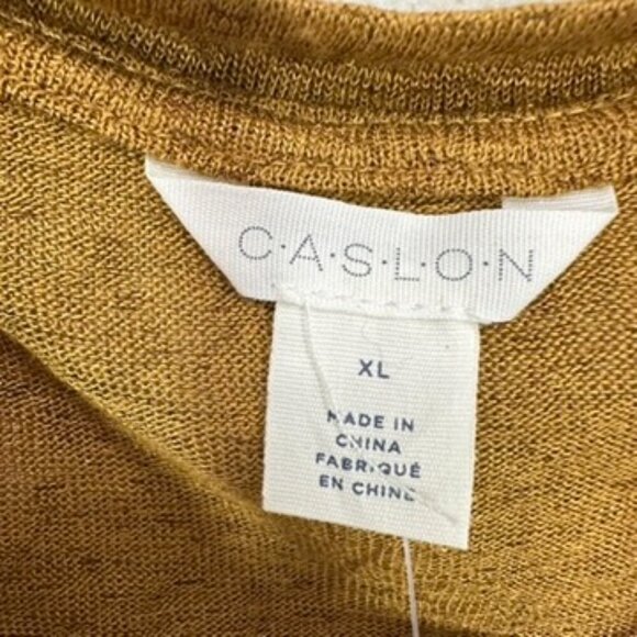 Caslon Nordstrom Twist Front V Neck Lightweight Casual Tee Shirt Updated Basic - Picture 2 of 6